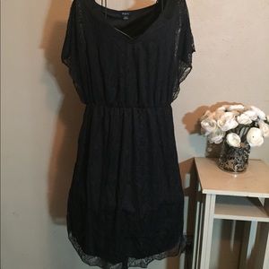 Black lace dress